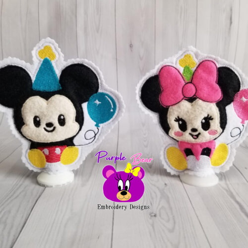 Mr and Mrs Mouse Birthday, 2 Sizes