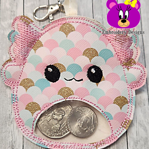 Axolotl Treat Holder 4 sizes & Snap tab