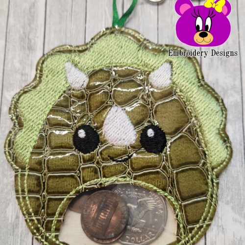 Dino Treat Holder 4 sizes & Snap tab