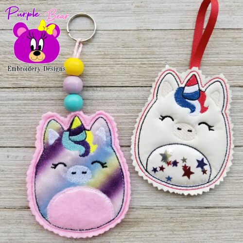 Squish Unicorn Treat Holder 4 sizes & Snap tab