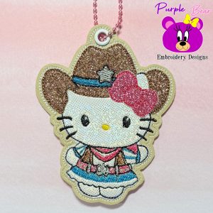 Cowgirl Cat Eyelet and Snaptab