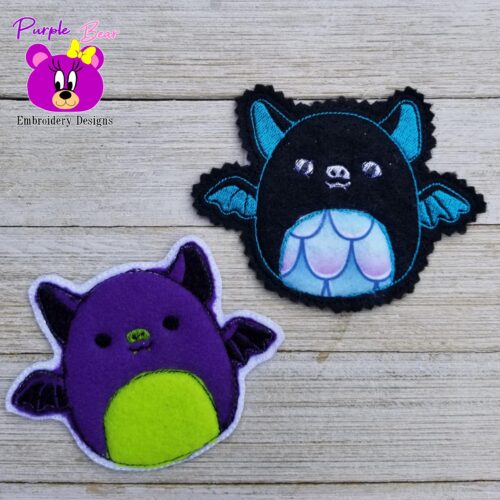 Bat Squish treat holder 4 sizes & Snap tab
