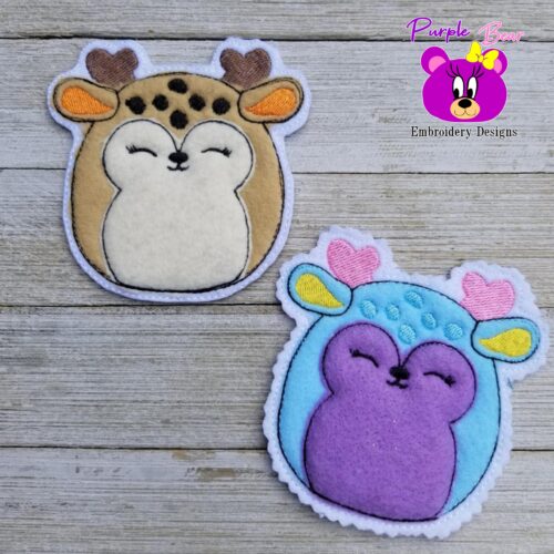 Deer Squish 4 sizes & Snap tab