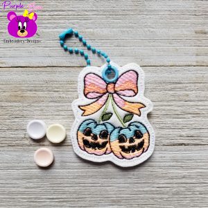 Bow Pumpkin Halloween Ornament