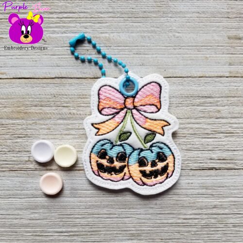 Bow Pumpkin Halloween Ornament