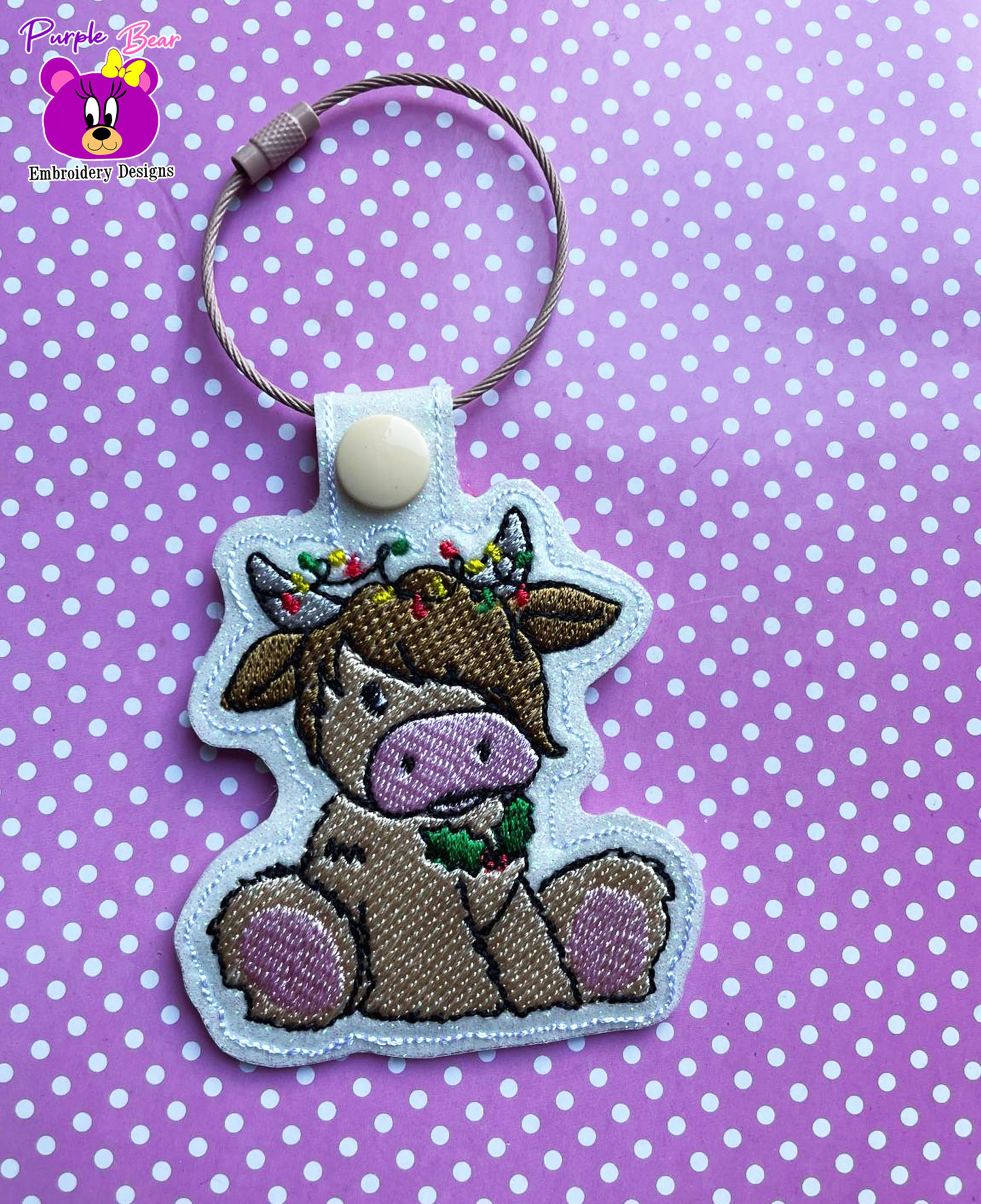 Christmas Highland Cow 2025