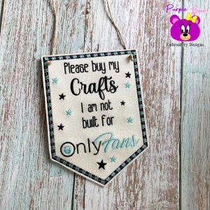 Please buy my crafts, hanger 3 sizes