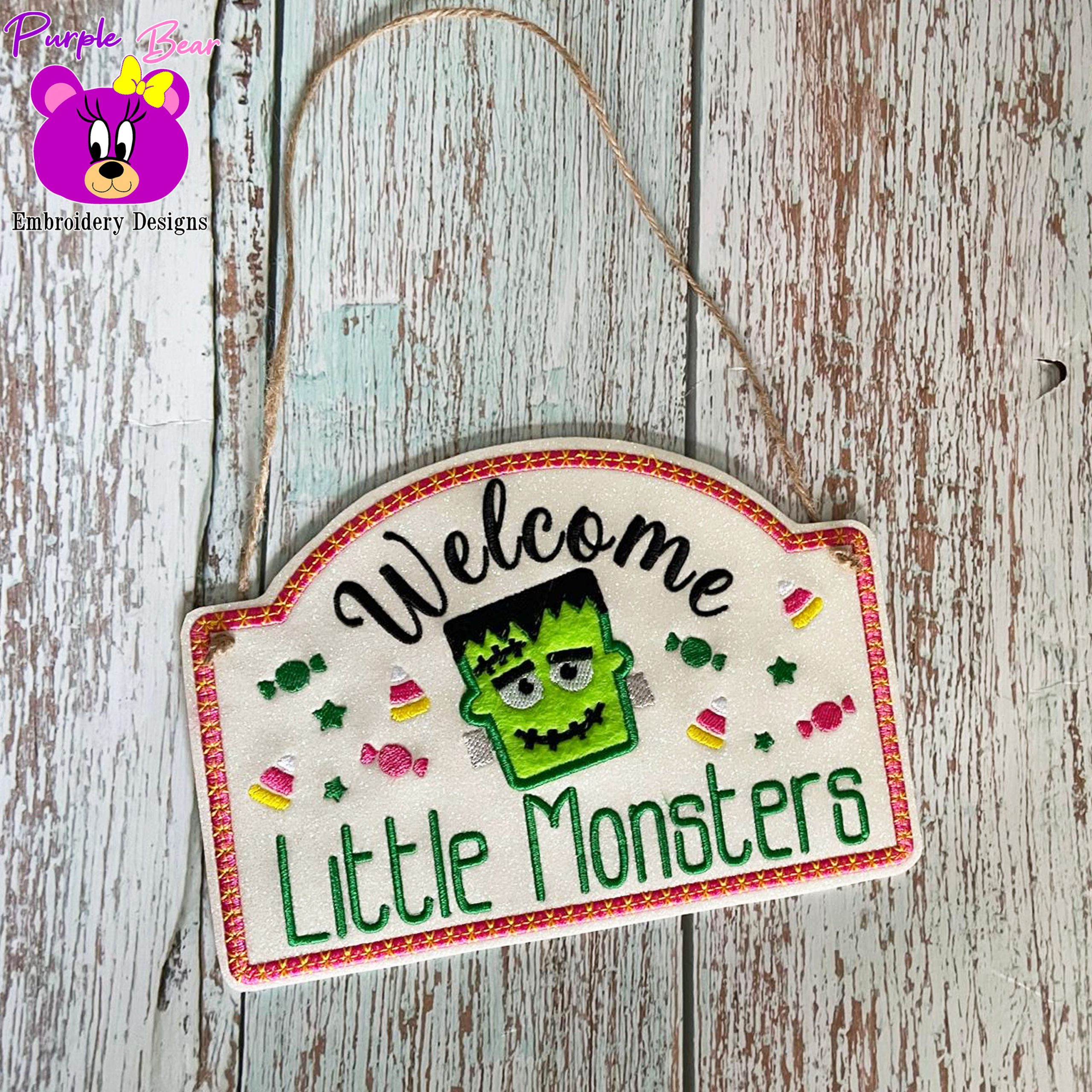 Welcome Little Monsters 3 sizes