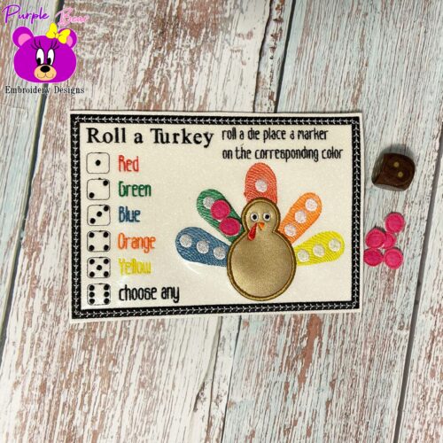 Roll A Turkey Game, 2 Sizes