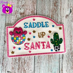 Saddle up Santa Hanger 3 sizes
