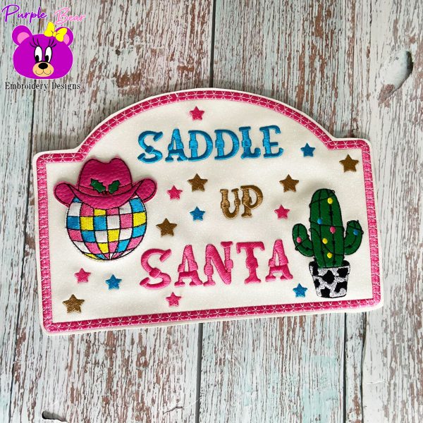 Saddle up Santa Hanger 3 sizes