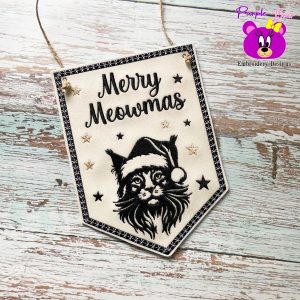 Maine Coon Christmas hanger 3 sizes