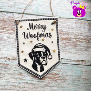 Boxer Christmas hanger 3 sizes