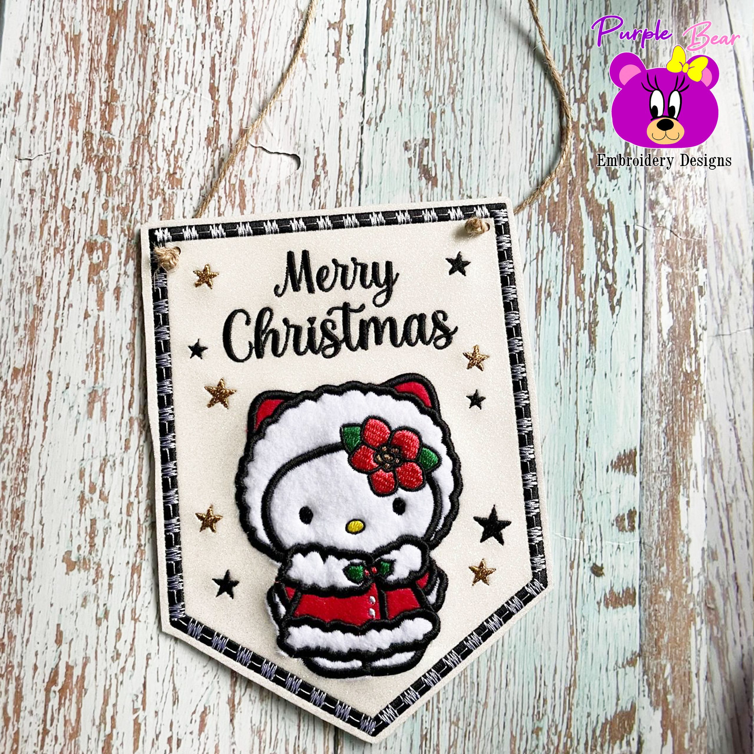 Christmas cat, hanger 3 sizes