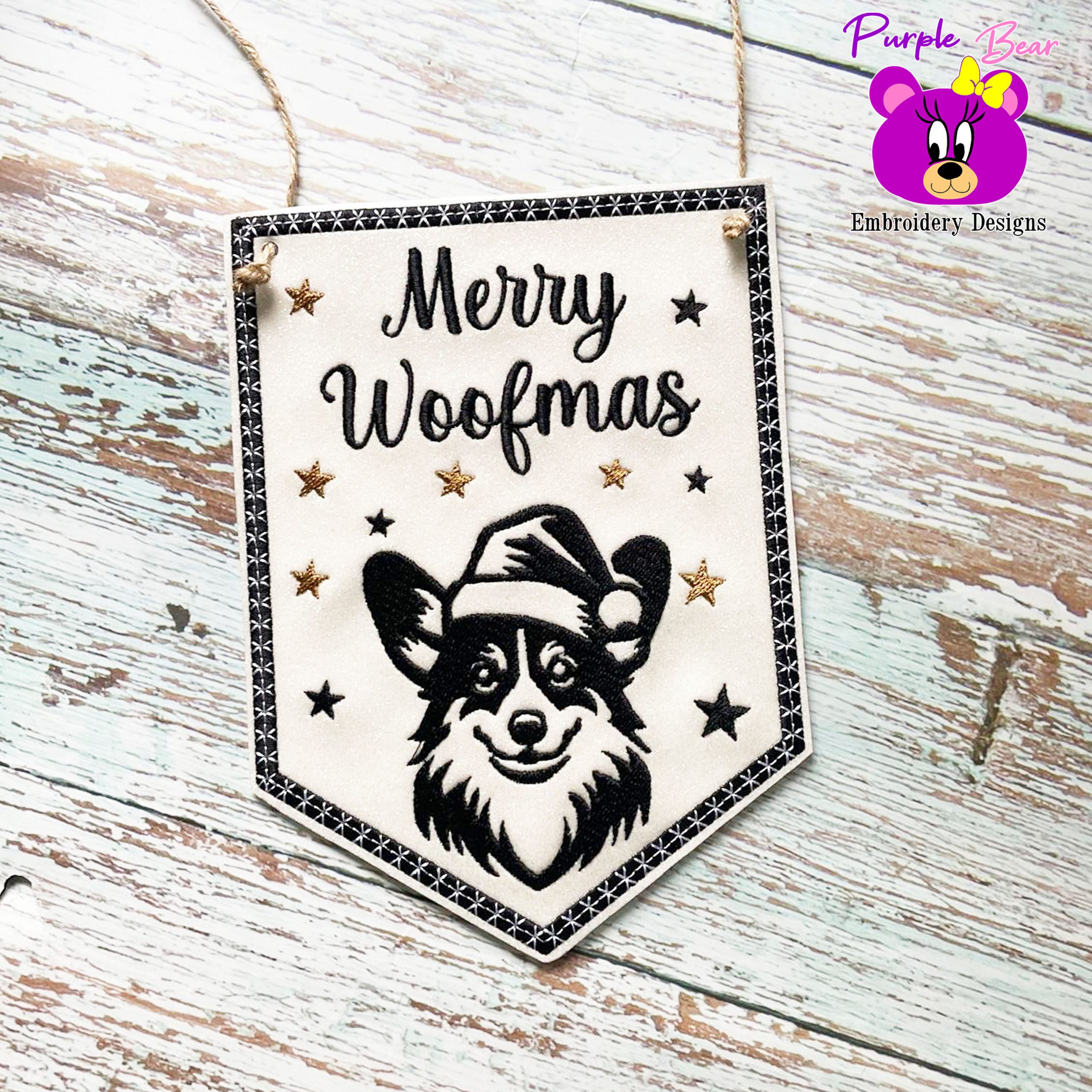 Corgi Christmas hanger 3 sizes