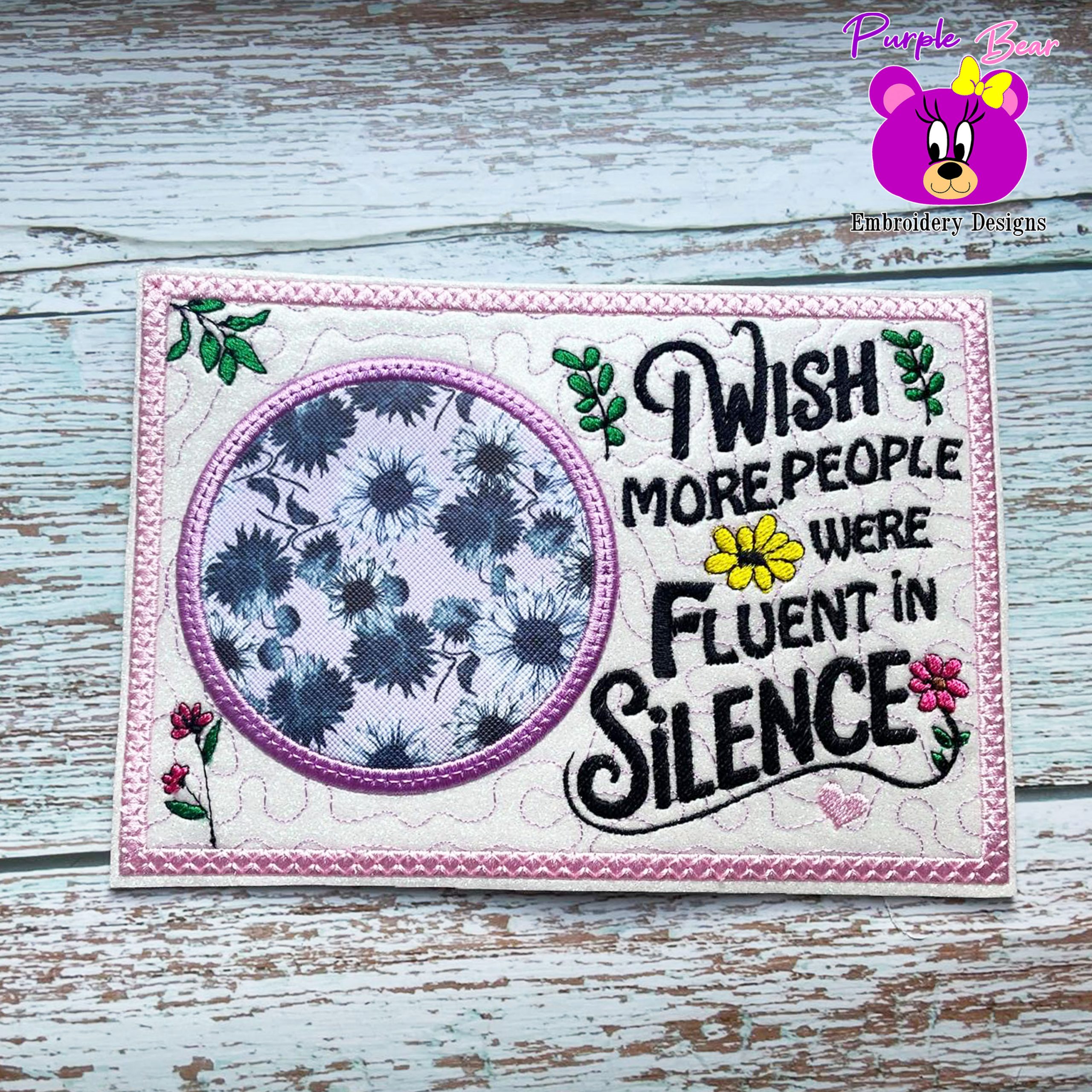 Fluent In Silence, Mug Rug