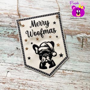 French Bulldog Christmas hanger 3 sizes