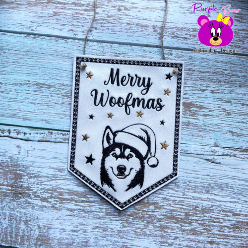 Husky Christmas hanger 3 sizes