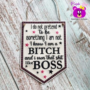 Own it like a boss 3 sizes