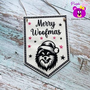 Pomeranian Christmas hanger 3 sizes