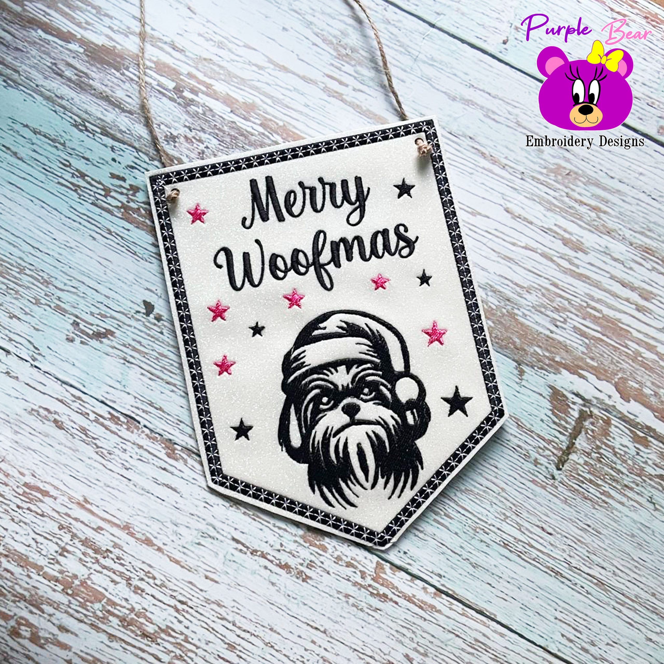 Shih Tzu Christmas hanger 3 sizes
