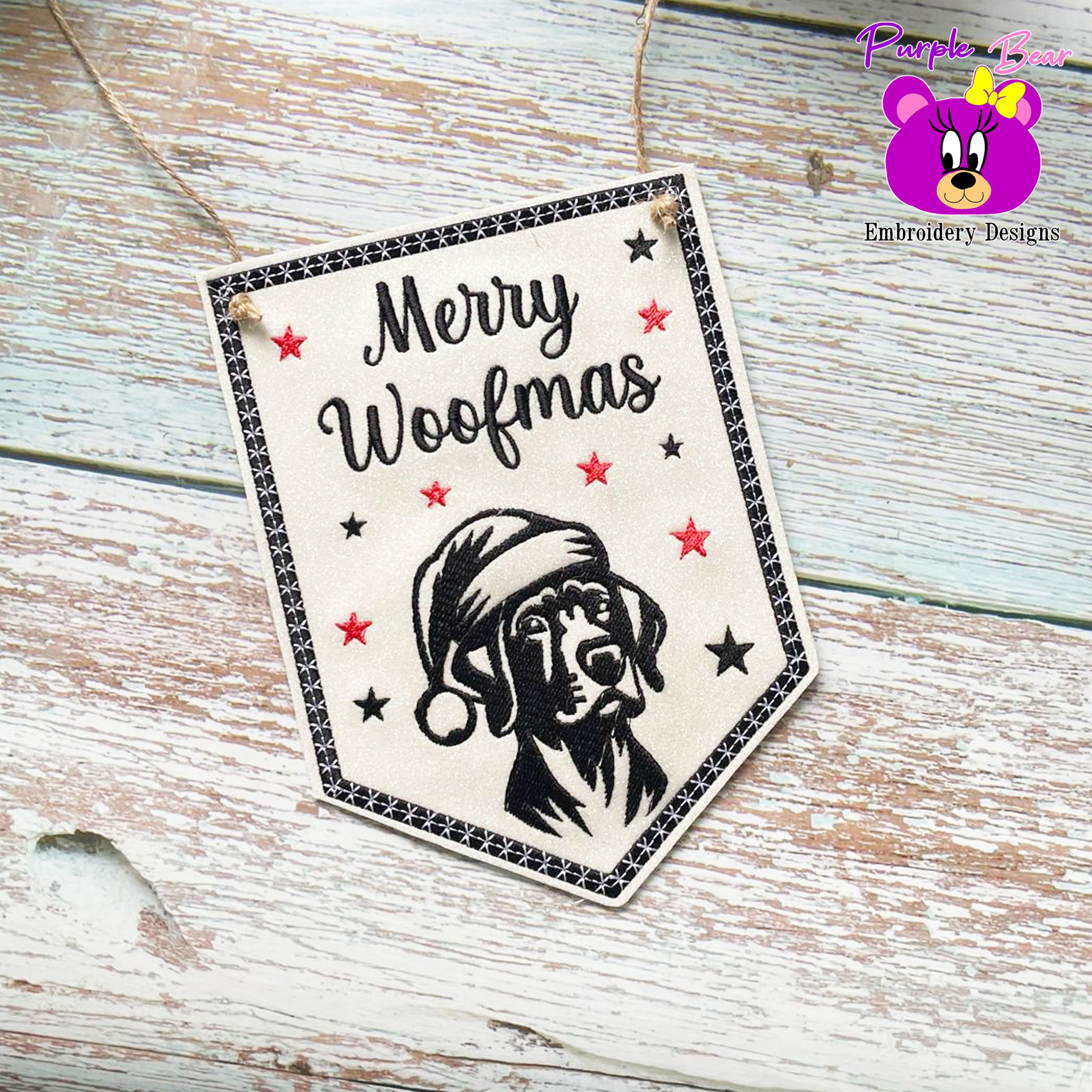 Shorthaired Pointer Christmas hanger 3 sizes