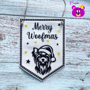 Yorkshire Terrier Christmas hanger 3 sizes