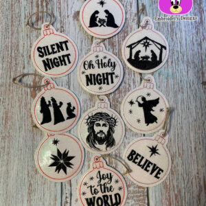 Christian Christmas Ornaments 10 Designs set 2