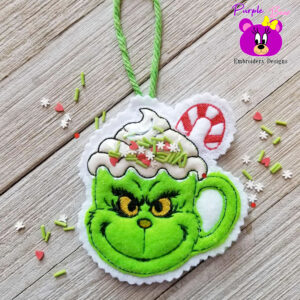 Grumpy Cup Shaker Ornament