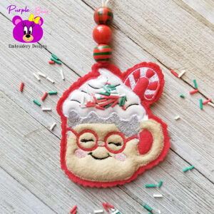 Mrs Claus Cup Shaker Ornament