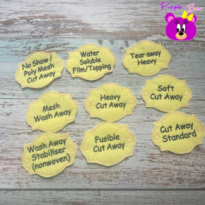 Sewing Tag Set 20 names