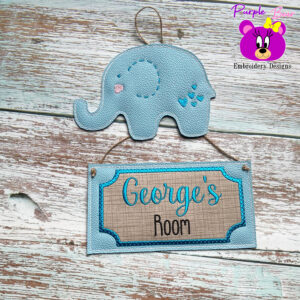 Elephant Door Sign, 4 Sizes