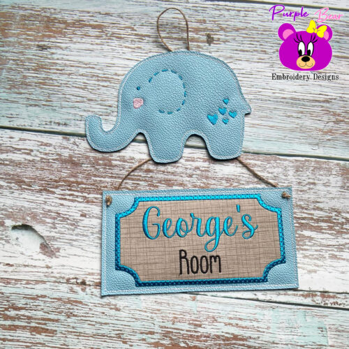 Elephant Door Sign, 4 Sizes