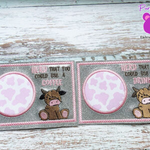 Herd you need, mug rug 5 designs