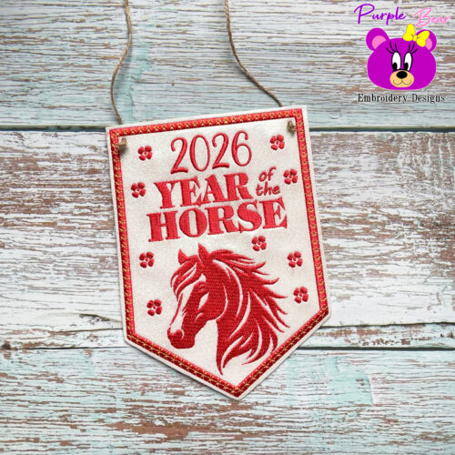 2026 Year of the Horse, Hanger, 3 Sizes