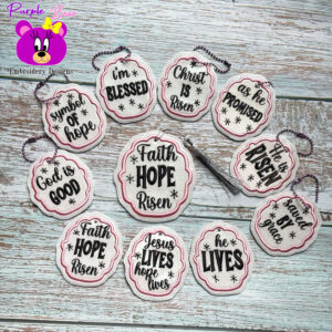 Christian Eyelet Set 10 Designs, 2 sizes