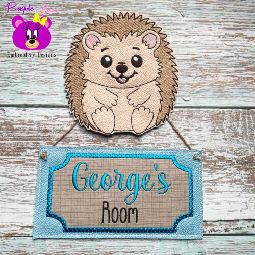 Hedgehog Door Sign, 4 Sizes