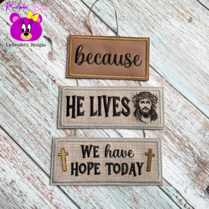 He Lives Hanger 2 sizes