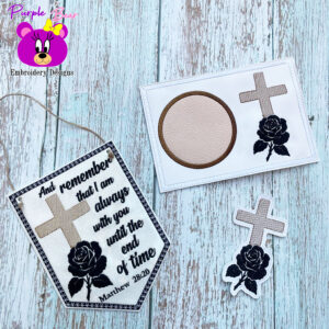 And Remember, Hanger 3 Sizes, bookmark, Mug rug