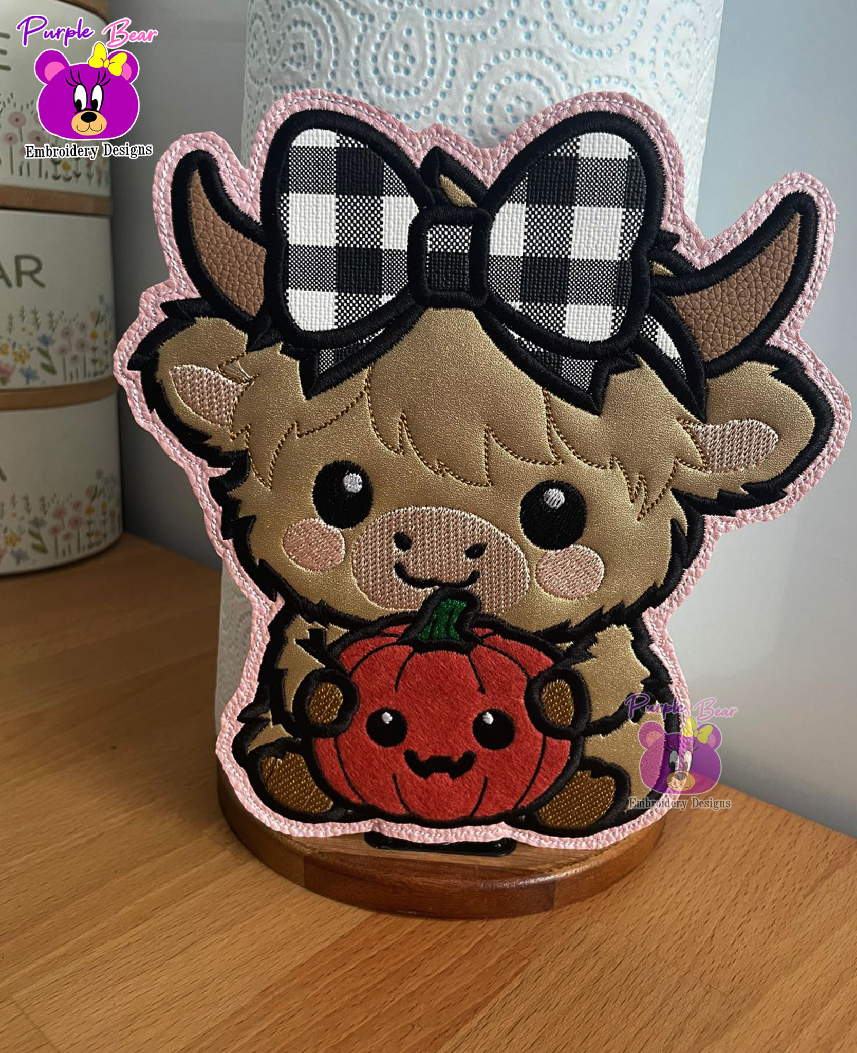 Highland Cow & Pumpkin 3 sizes