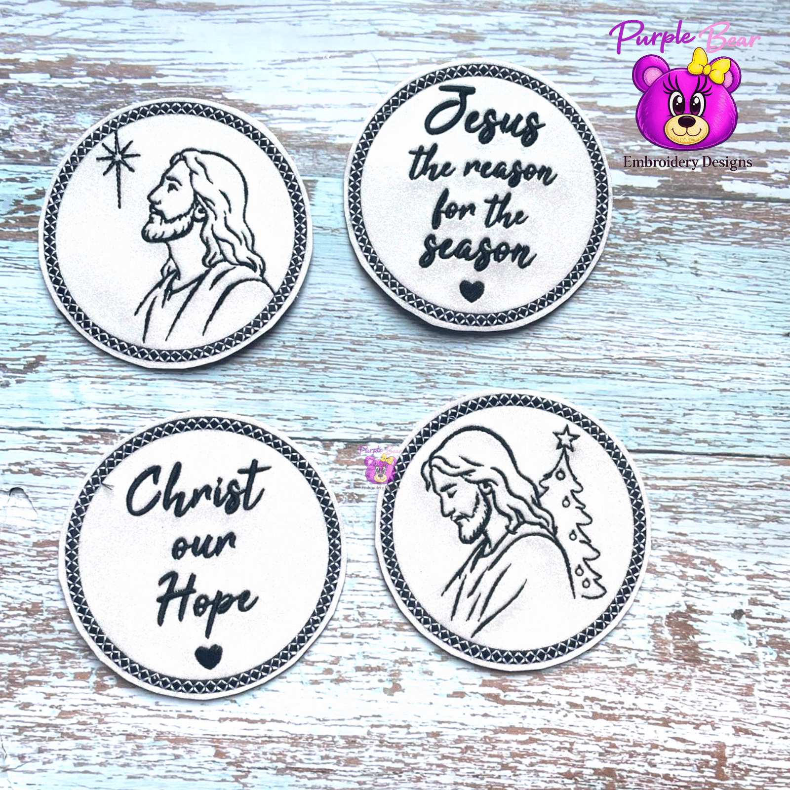 Jesus Christmas Coaster Set