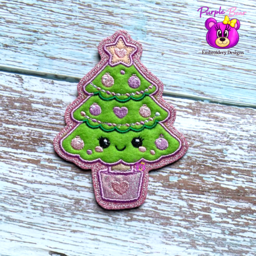 Purple Bear Christmas Tree