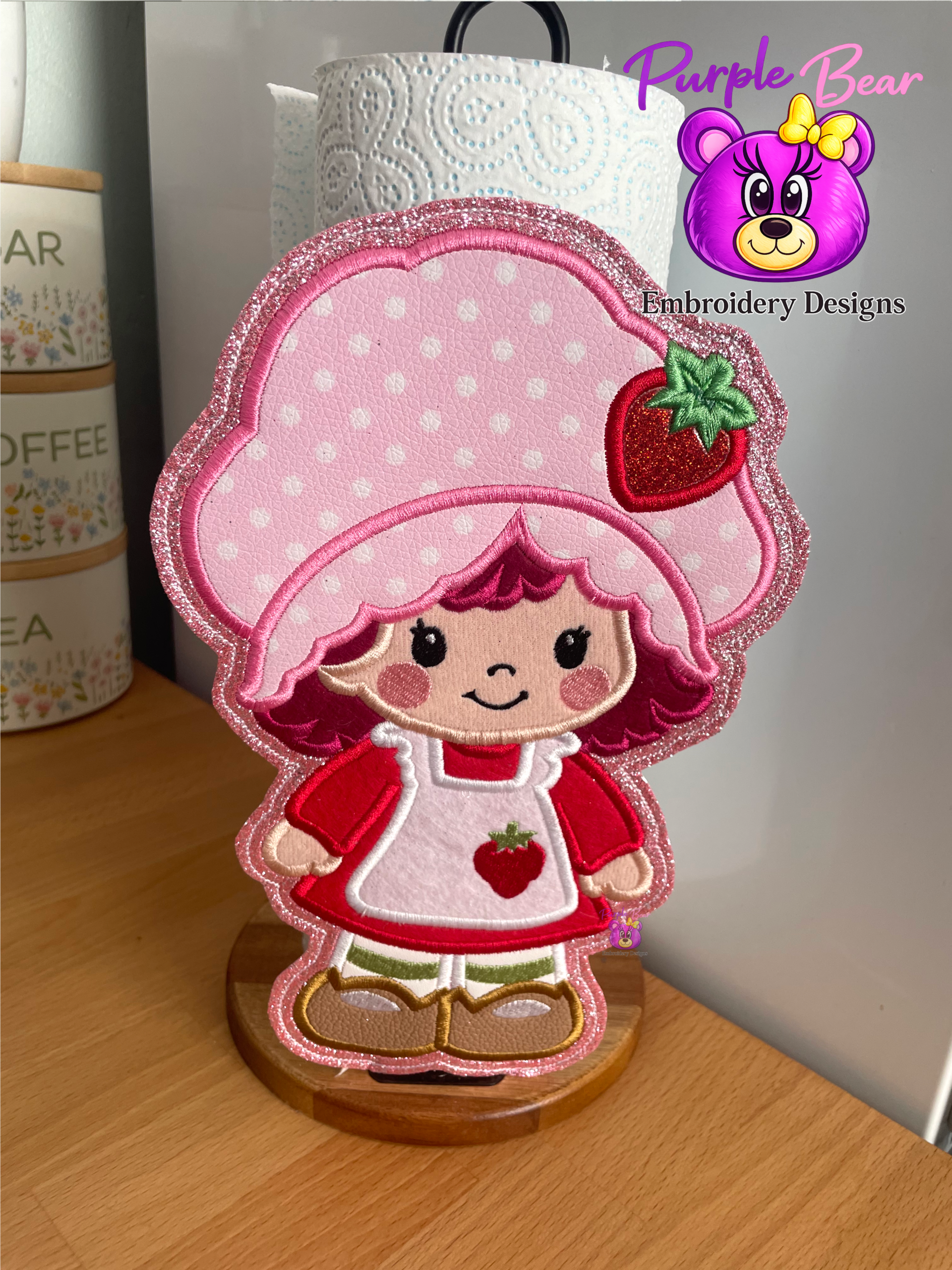 Strawberry Girl, Paper Towel Accessory 4 Sizes
