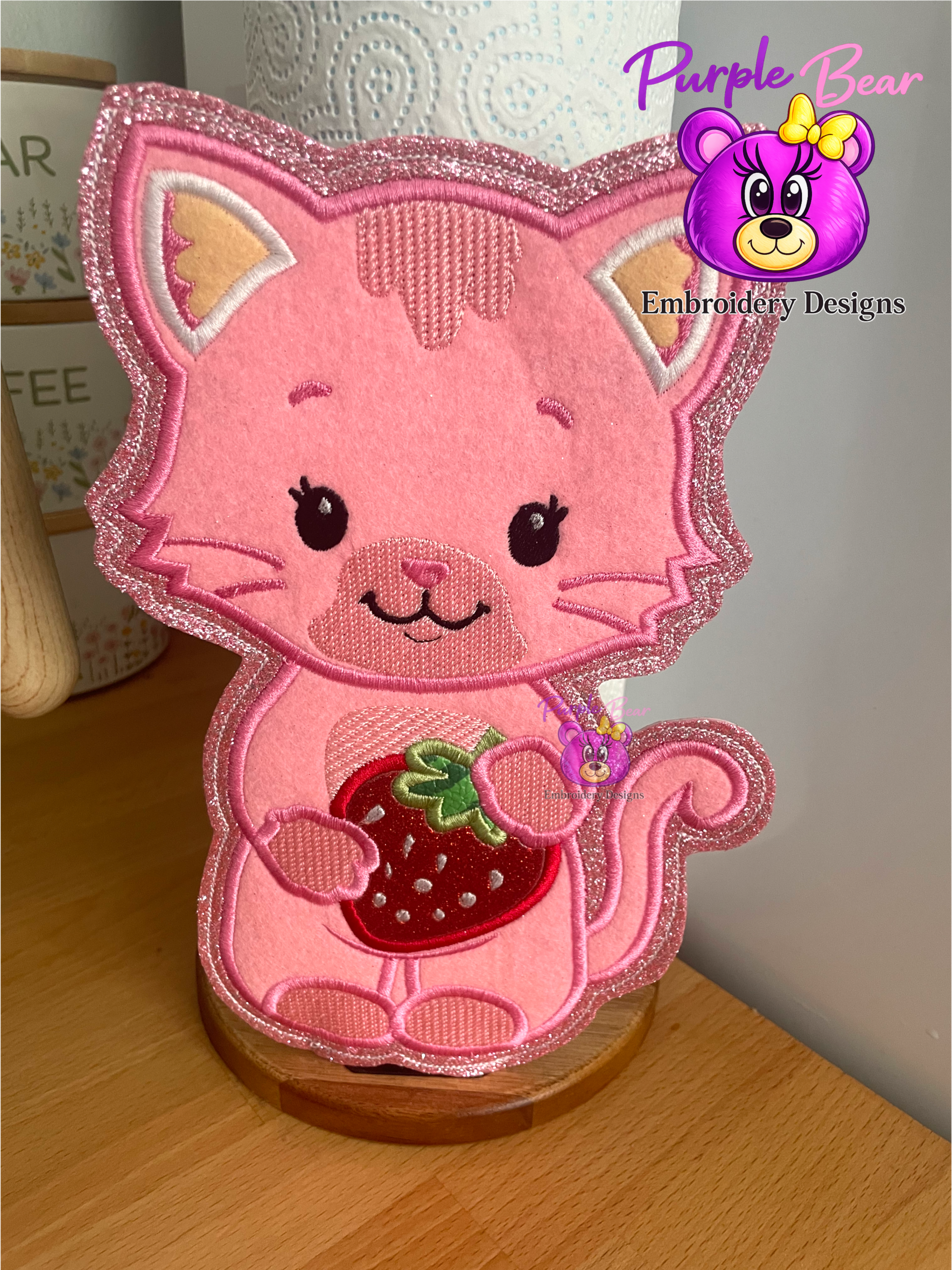 Strawberry Cat, Paper Towel Accessory 4 Sizes