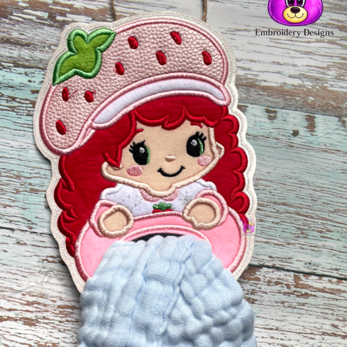 Strawberry girl Tea Towel Holder, 4 Sizes