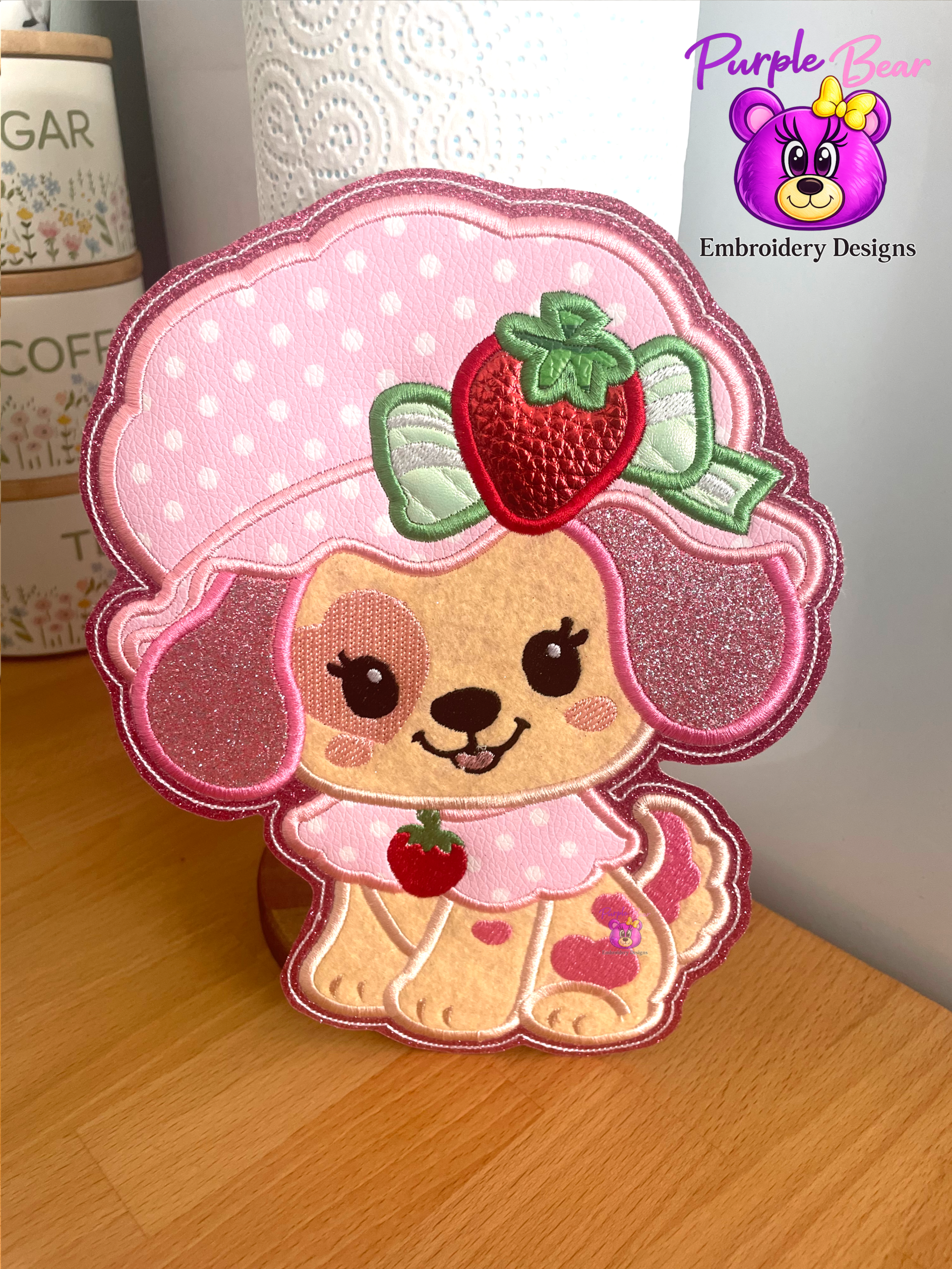 Strawberry dog, Paper Towel Accessory 4 Sizes