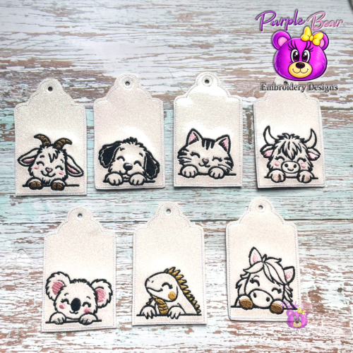 Animal Tag Set 7 Designs