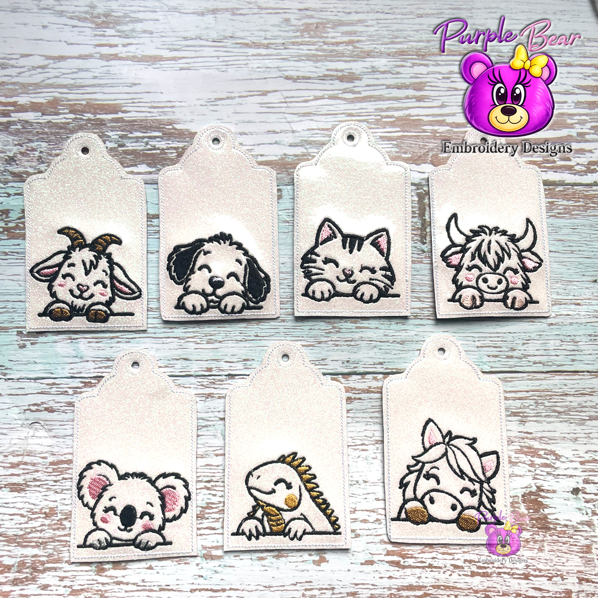 Animal Tag Set 7 Designs
