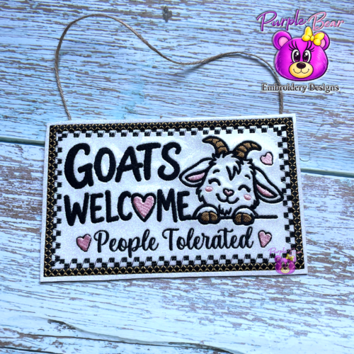 Goats Welcome 3 Sizes