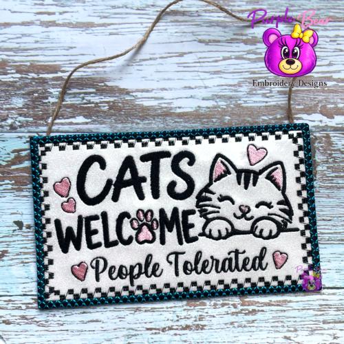 Cats Welcome 3 Sizes